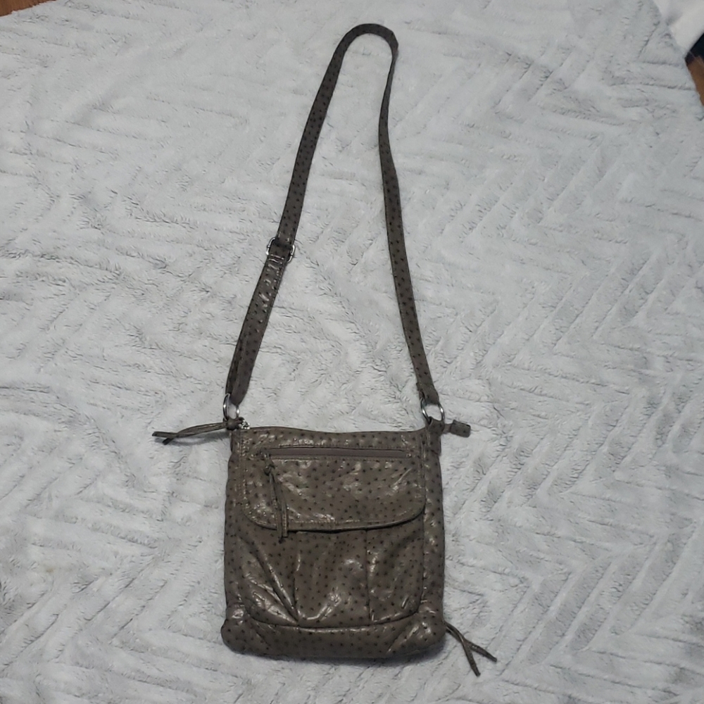 Womens Bueno tan crossbody purse bag tote satchel